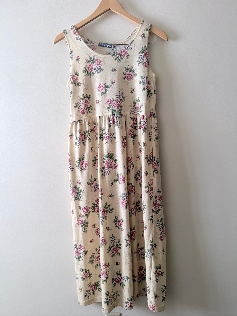 Vintage Floral Midi Dress Cottagecore Pockets Boho Whimsigoth Grunge S Oversized